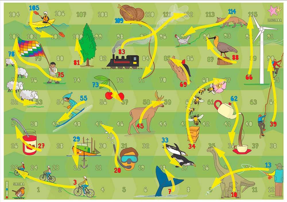 Papeloneras Juego de Recorrido